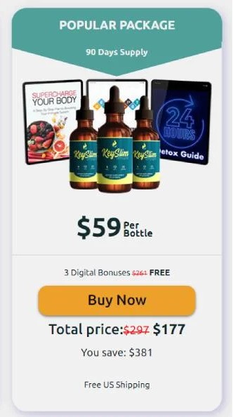 Buy Keyslim Drops 3 bottles