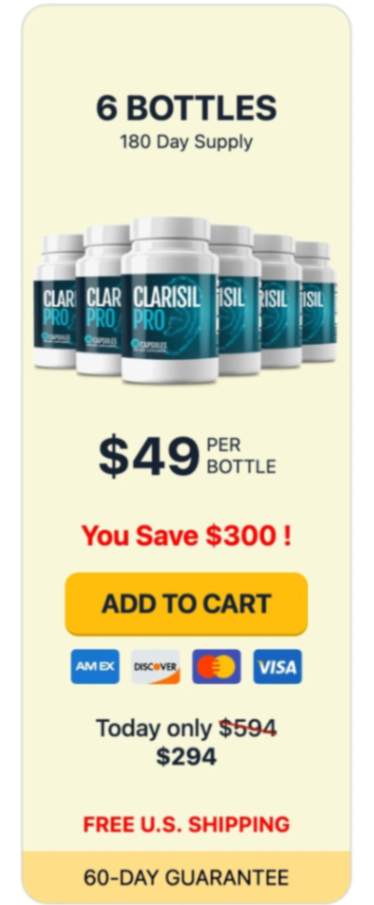Buy Clarisil Pro 6 bottles