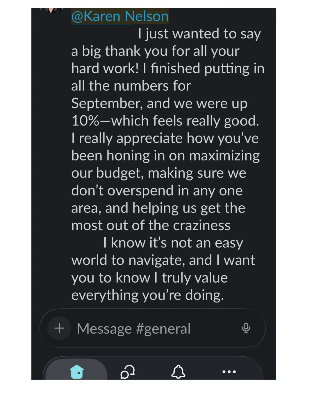 Screenshot of a testimonial for Karen Nelson Digital