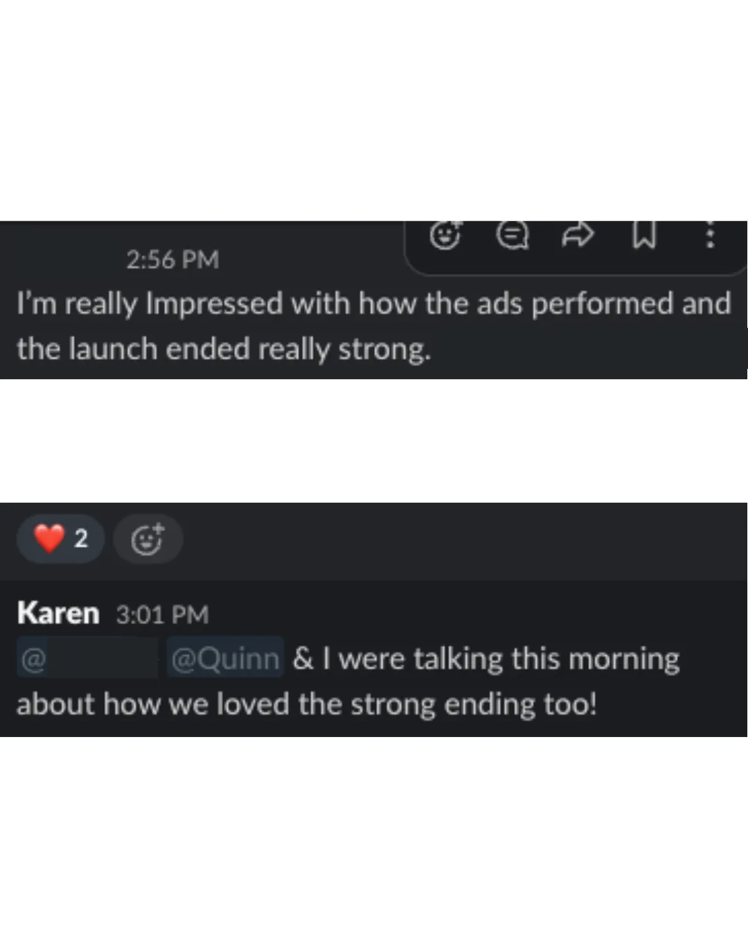 Screenshot of a testimonial for Karen Nelson Digital