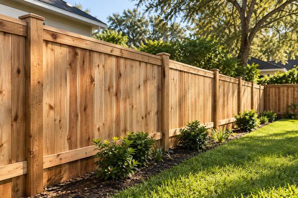 St. Lucia County Wood Fencing