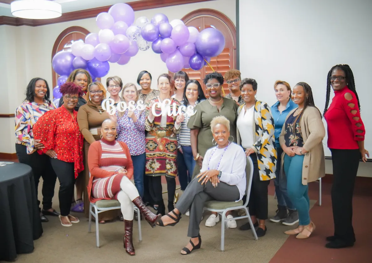 Business women networking
