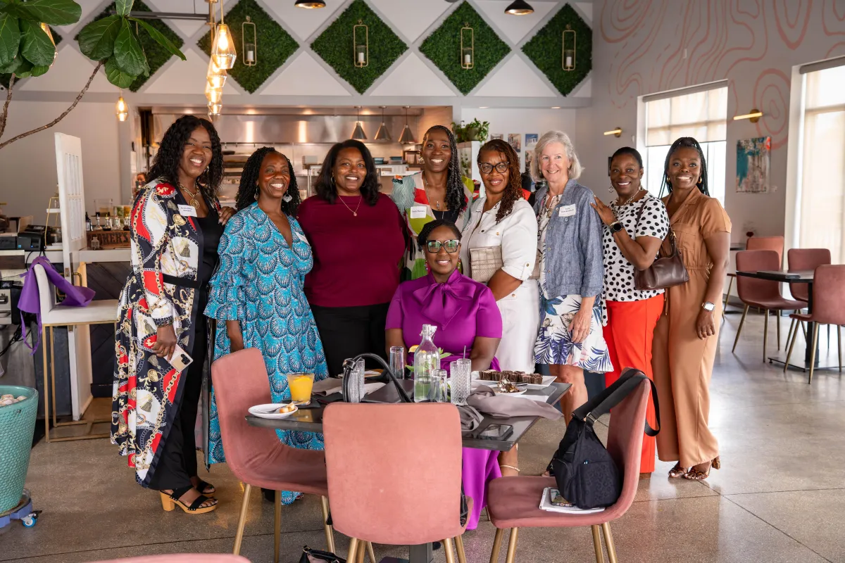 Business women networking