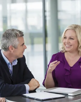 Katrina engaged in a supportive, one-on-one executive coaching session with a professional client.