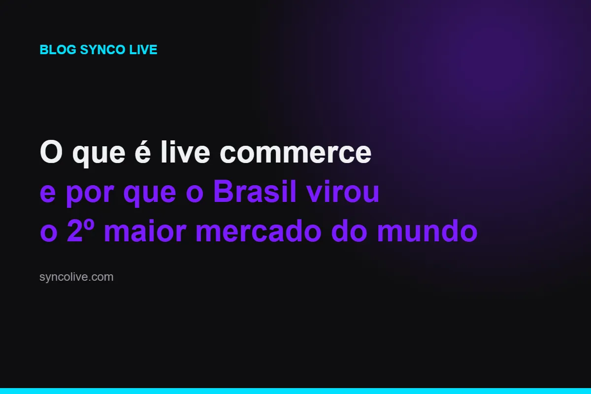 O que é live commerce