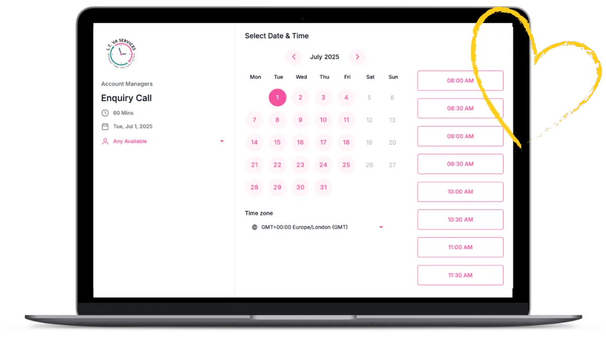 Build calendars for your associate VAs