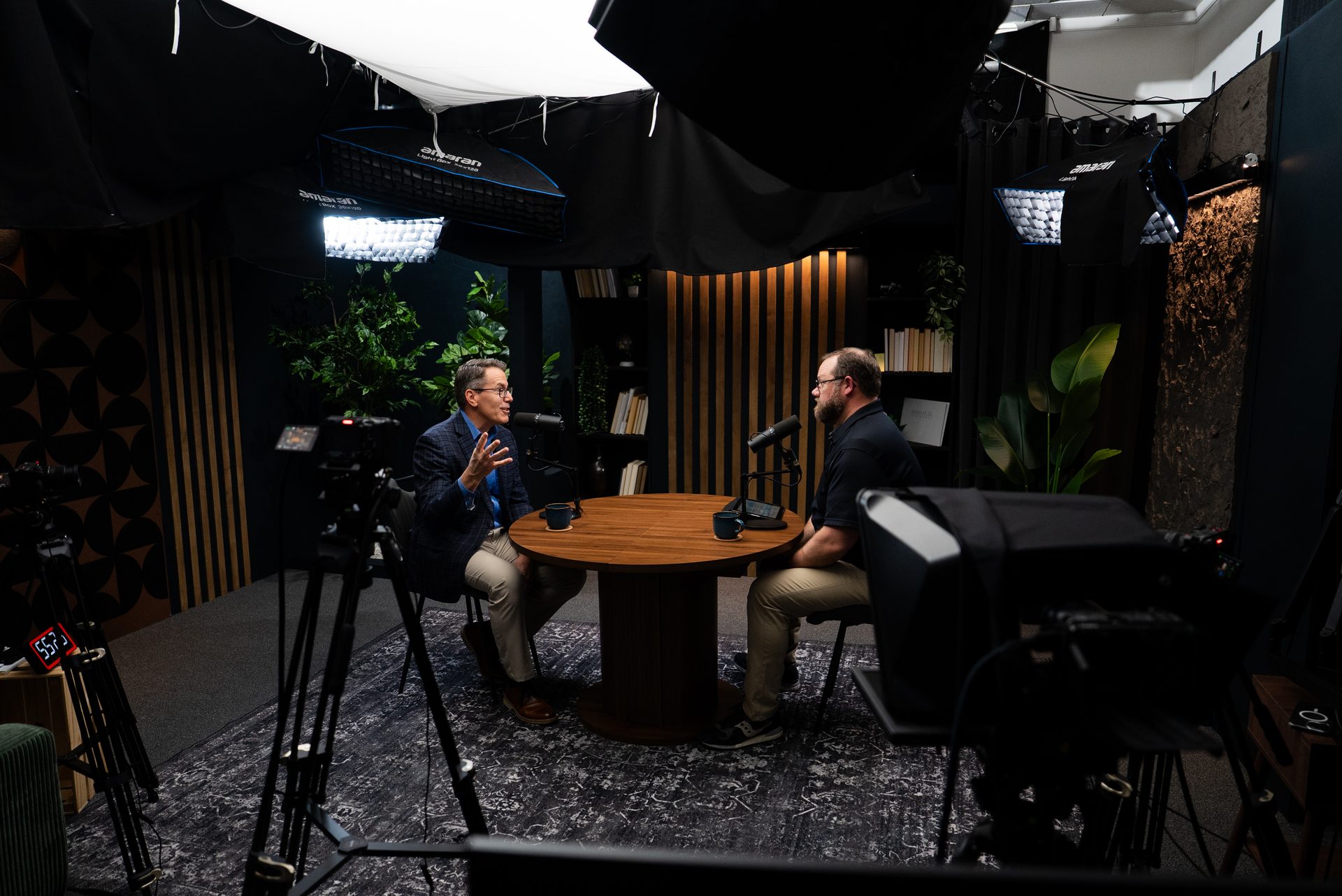 Professional podcast studio available for rental in Cincinnati