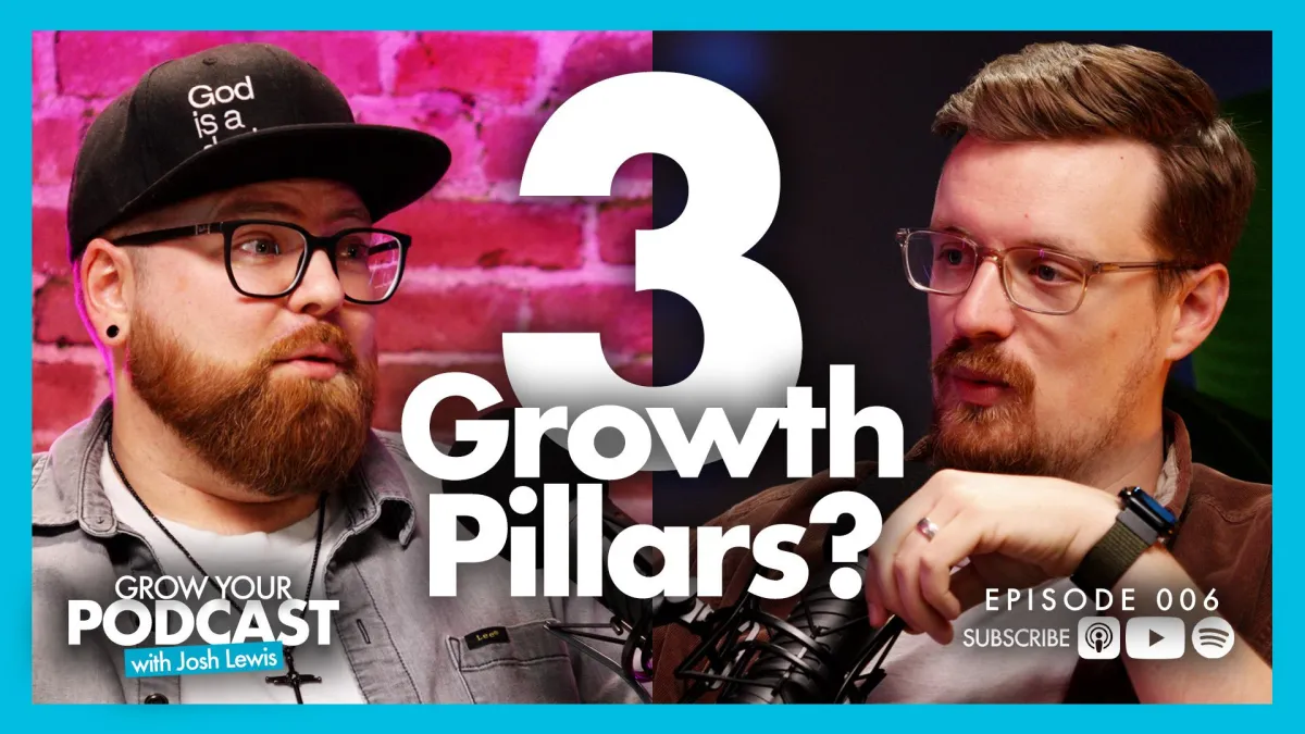 Brian and Josh talk about the 3 growth pillars of video podcasting