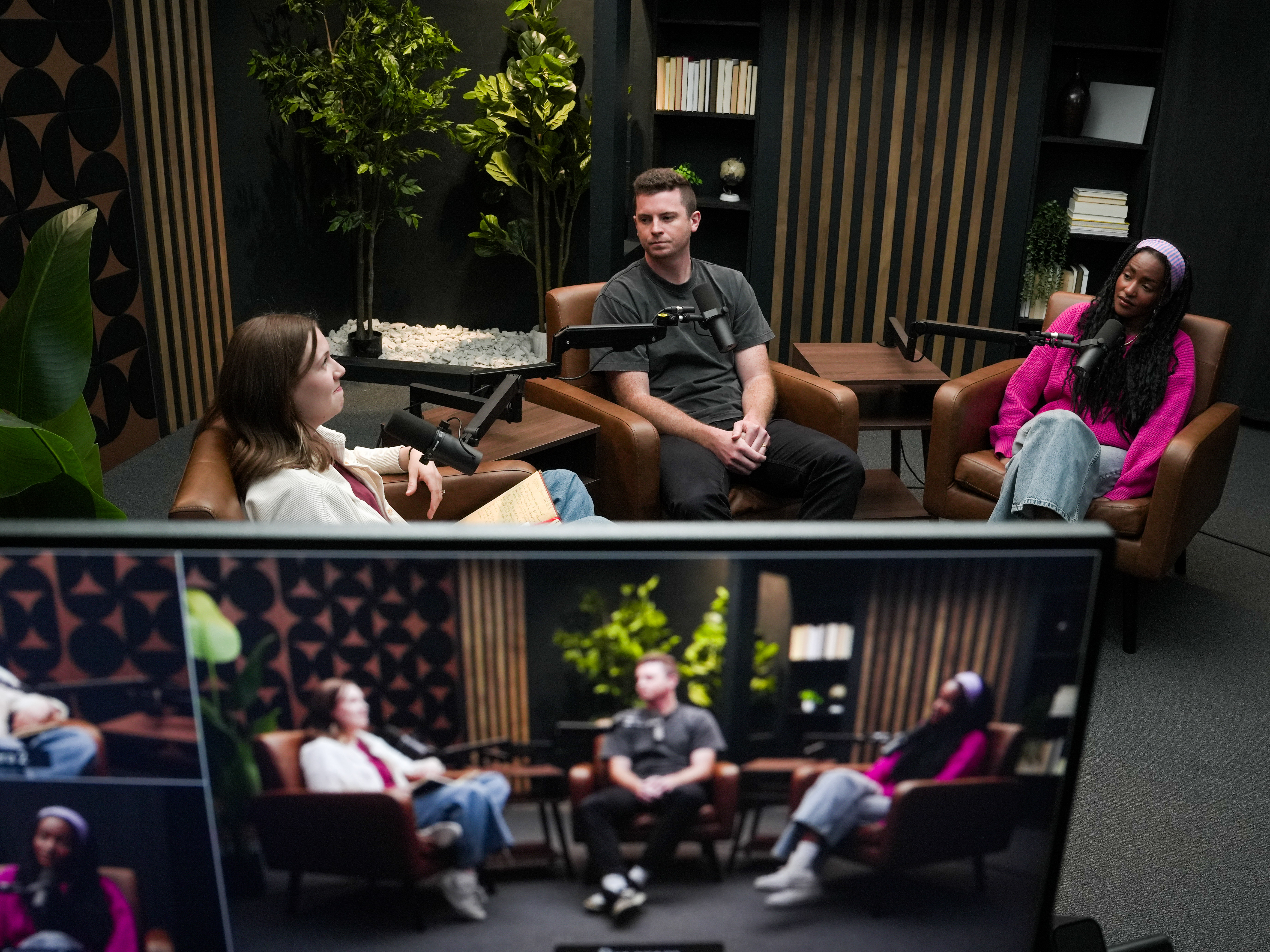 Local creators and entrepreneurs gathered at Cincinnati Podcast Studio to discuss video content strategy