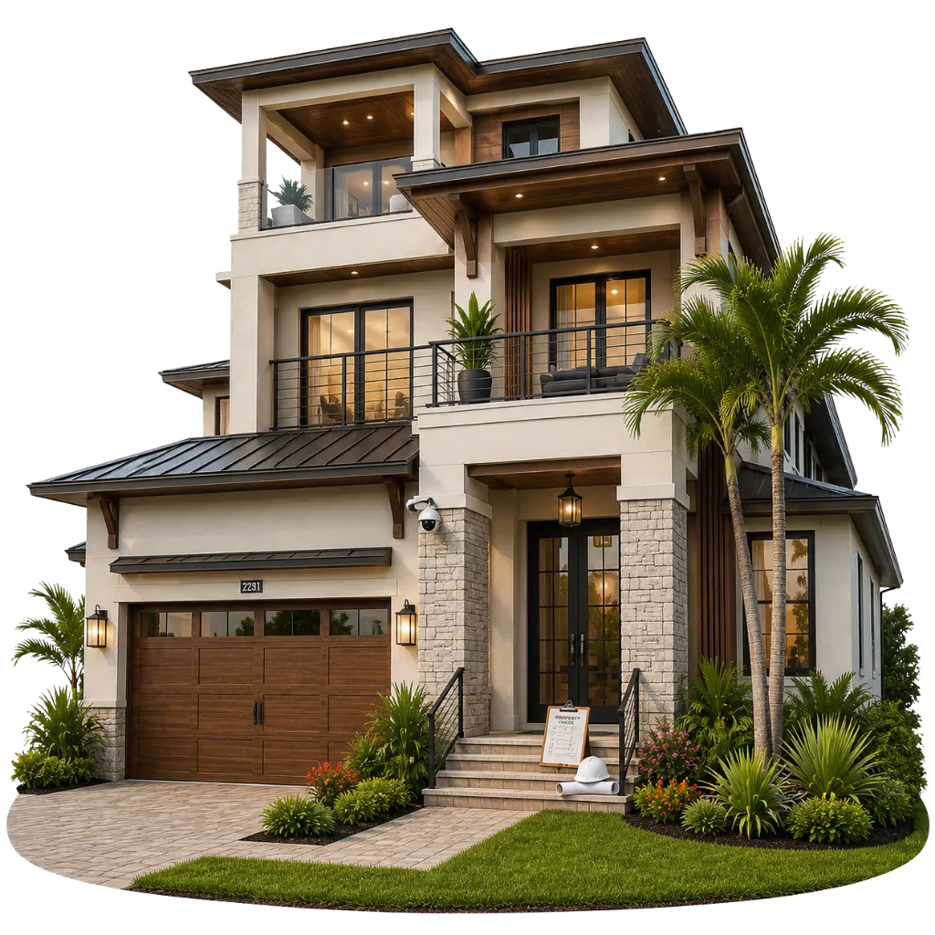 cutout of. Florida home by the river 