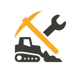 Excavation and dirt work equipment icon for 405 Dirt Services Oklahoma land clearing and site prep.