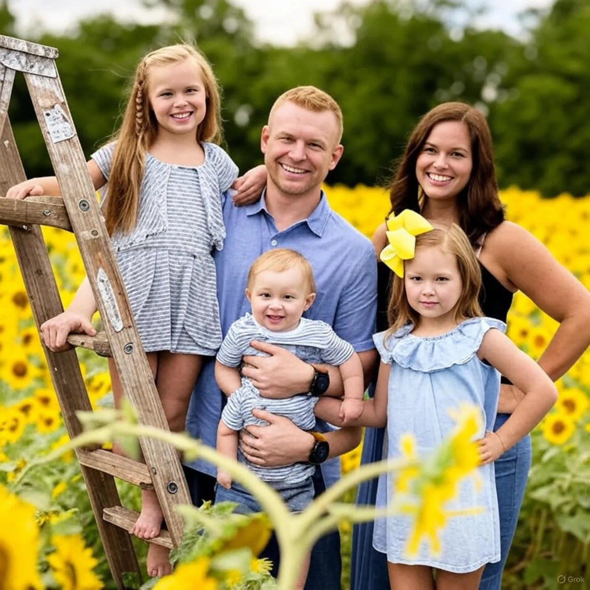 Oklahoma City family enjoying cleared field by 405 Dirt Services land clearing