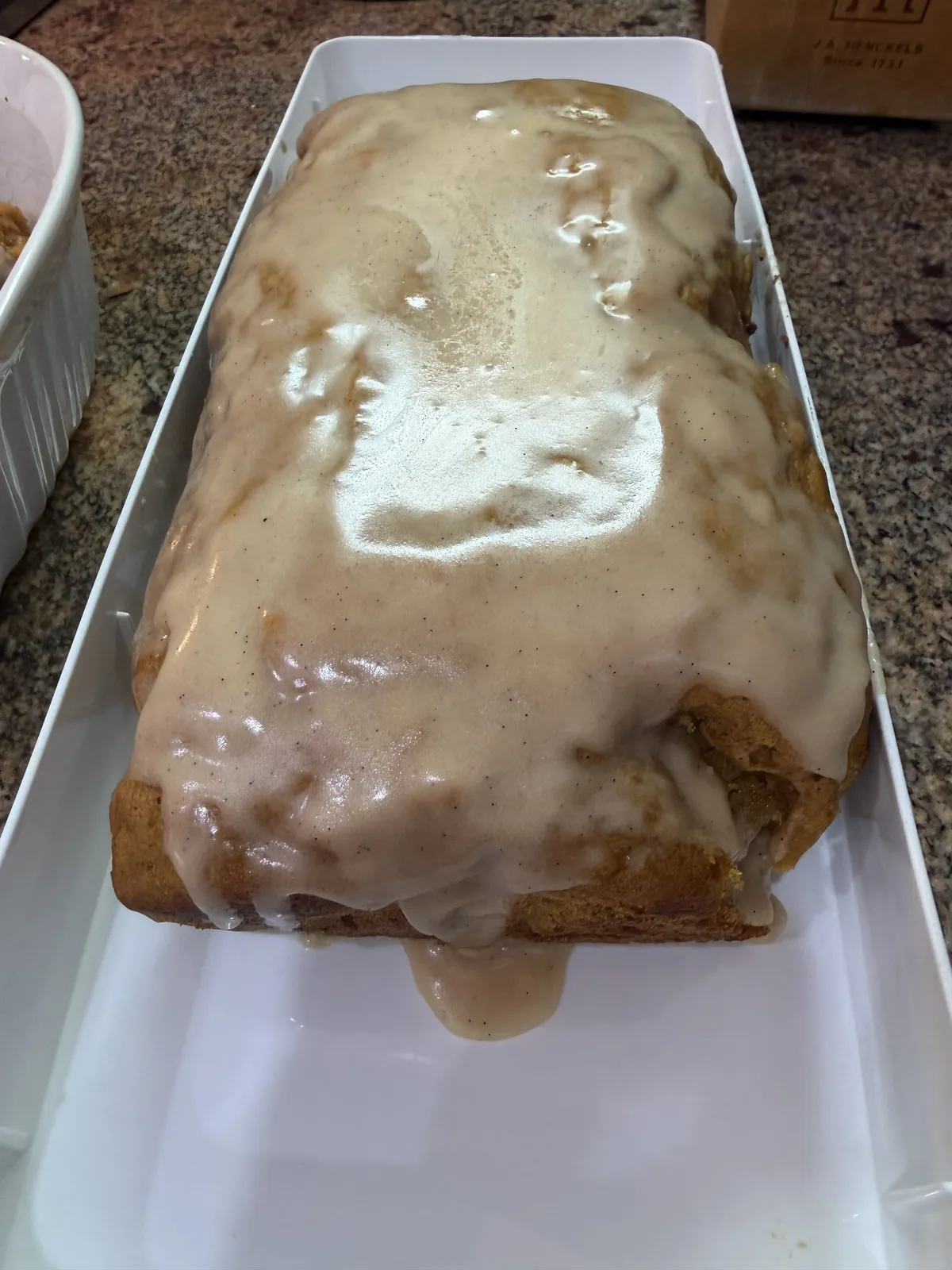 Sourdough Pumpkin Banana Bread with Brown Butter Maple Frosting