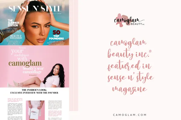 Sacramento Scar Camouflage Artist Featured in Sense & Style Magazine | camoglam beauty inc.®