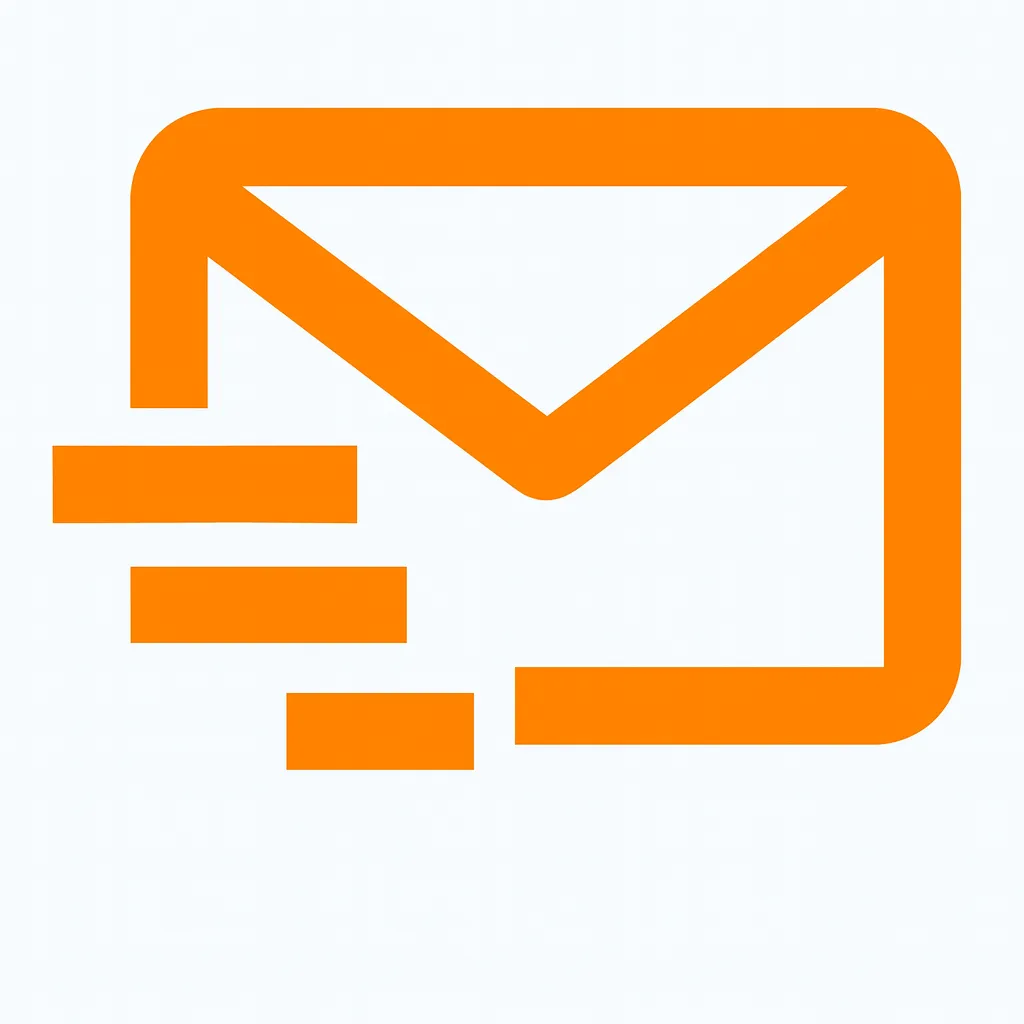 Email contact icon symbolizing quick and easy communication for customer support and business inquiries