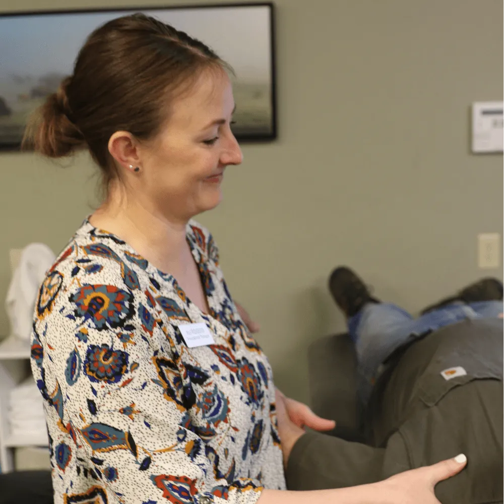 Licensed neurological rehabilitation therapist providing one-on-one treatment at Canyon Therapy in Cody WY