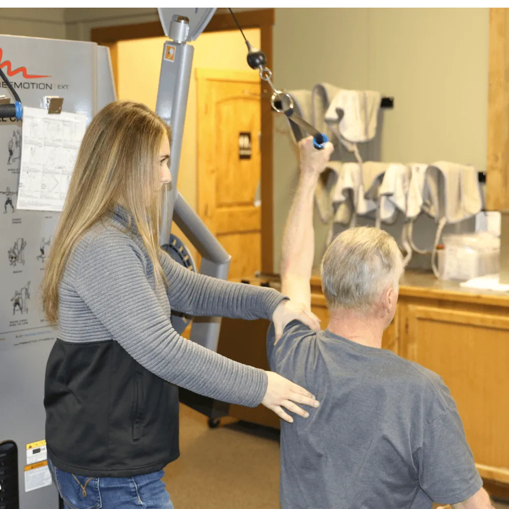 Licensed occupation therapist providing one-on-one treatment at Canyon Therapy in Cody WY
