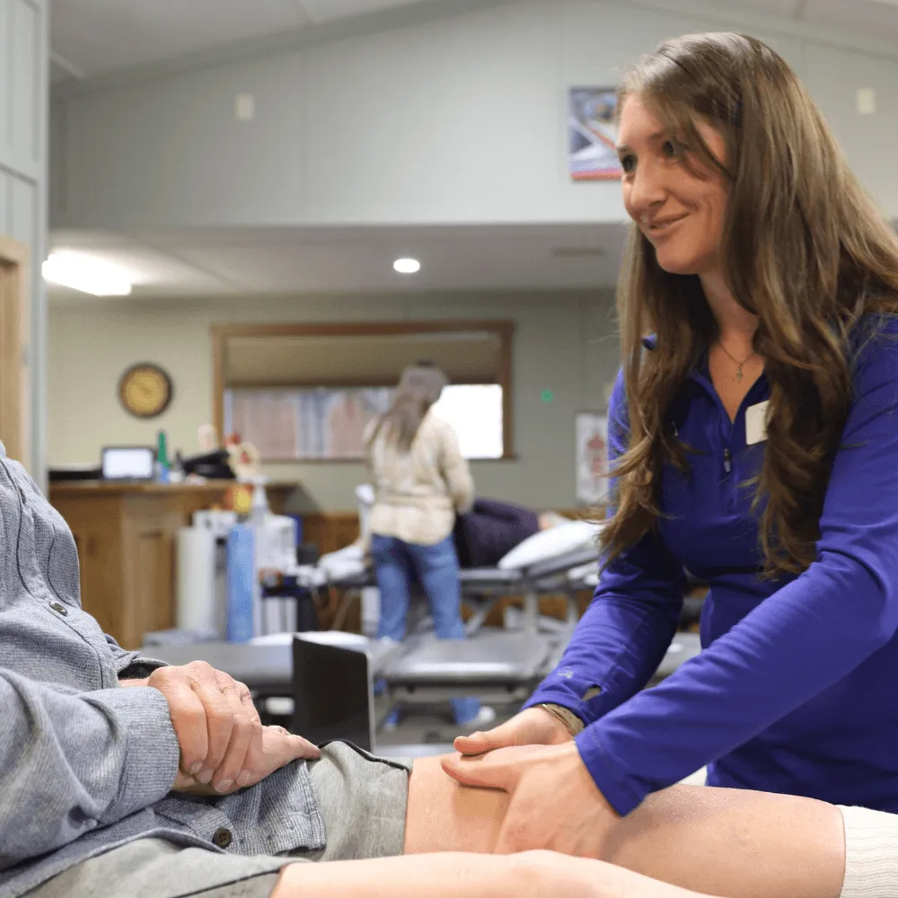 Certified neurological rehabilitation therapist working with a patient a canyon therapy Cody, WY
