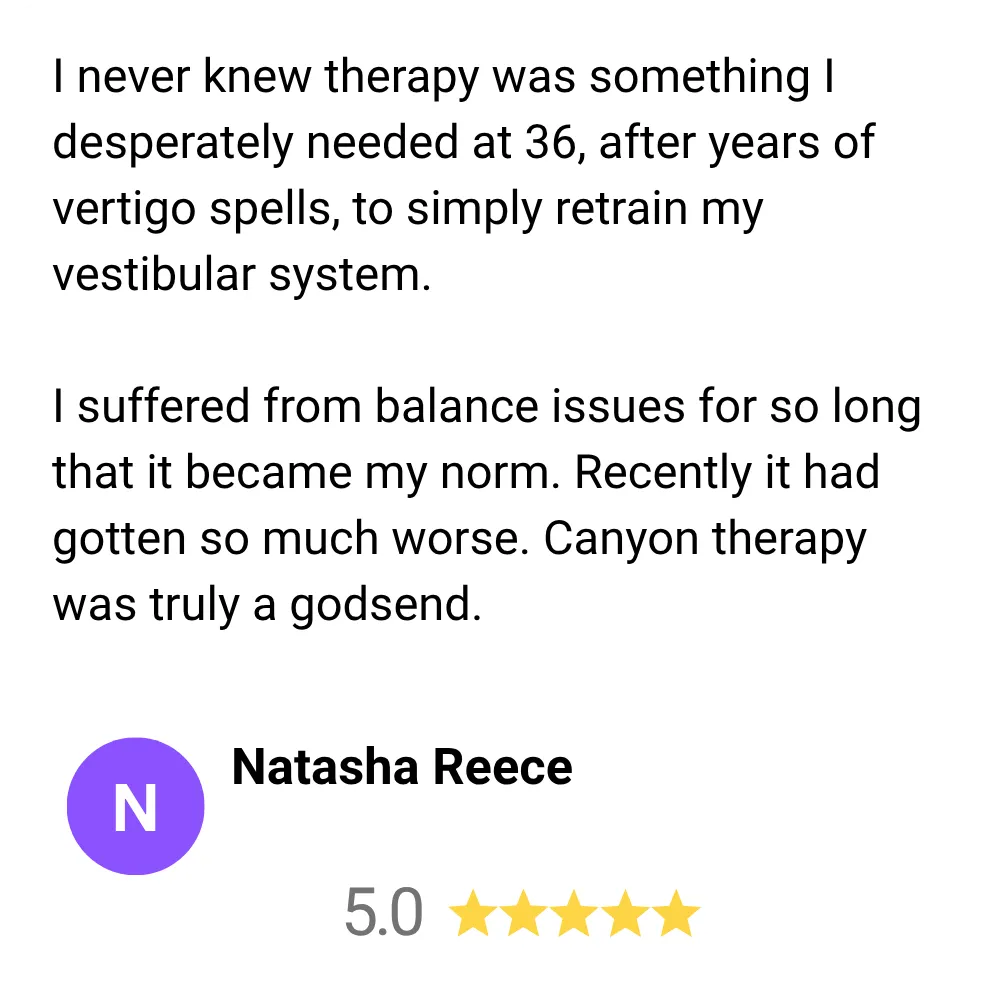 Five star google review from megan mccann