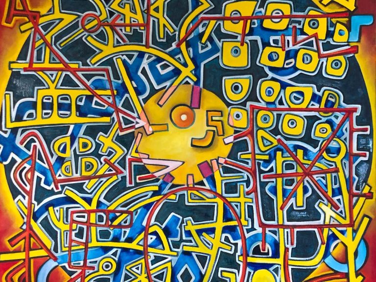 Großformatiges Porträt des präsentierten Werks