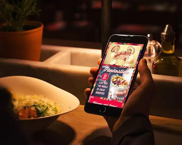 Person checking marketing stats on their phone
