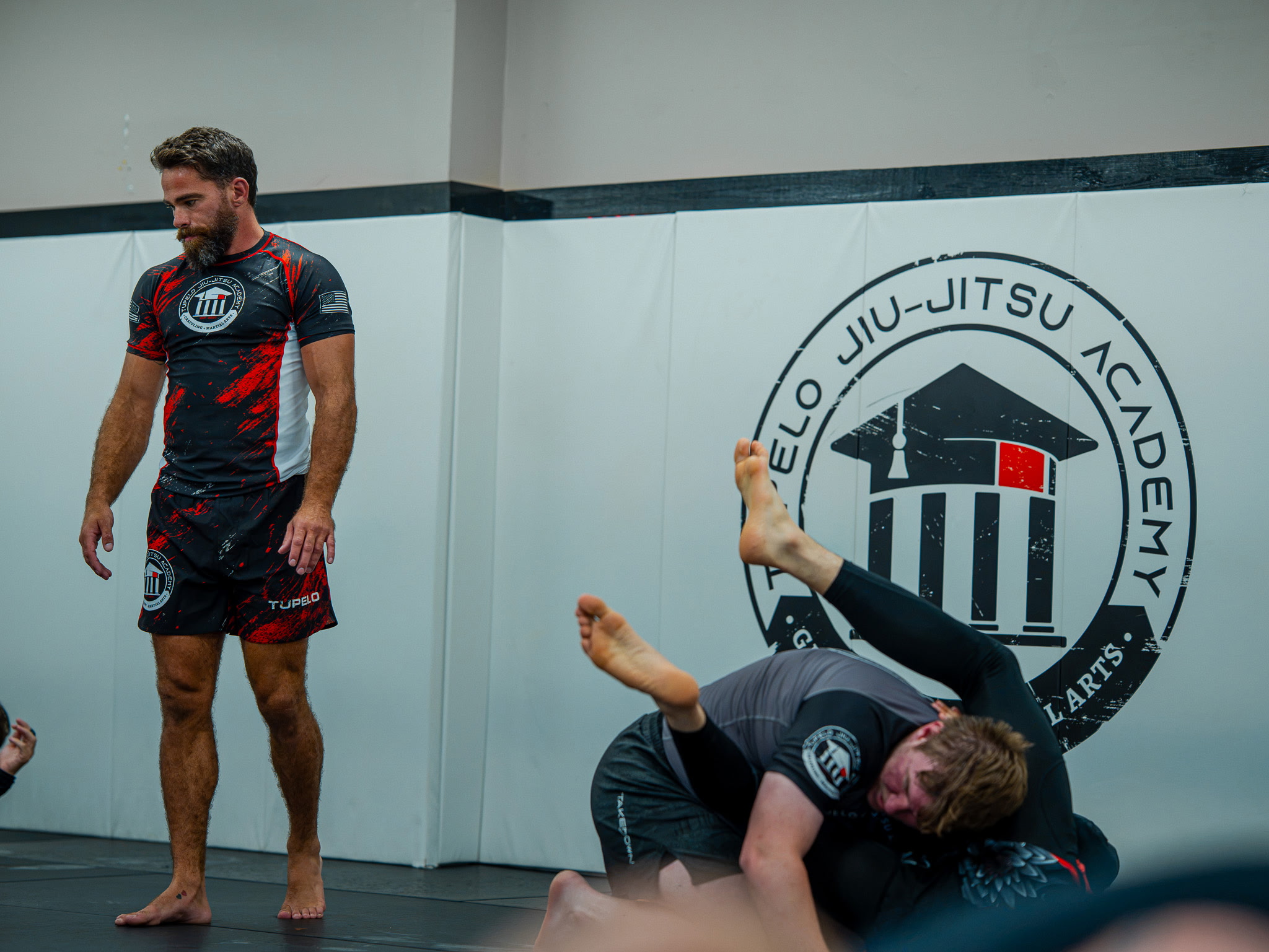 No-Gi Brazilian Jiu Jitsu training at Tupelo Jiu Jitsu Academy in Tupelo Mississippi