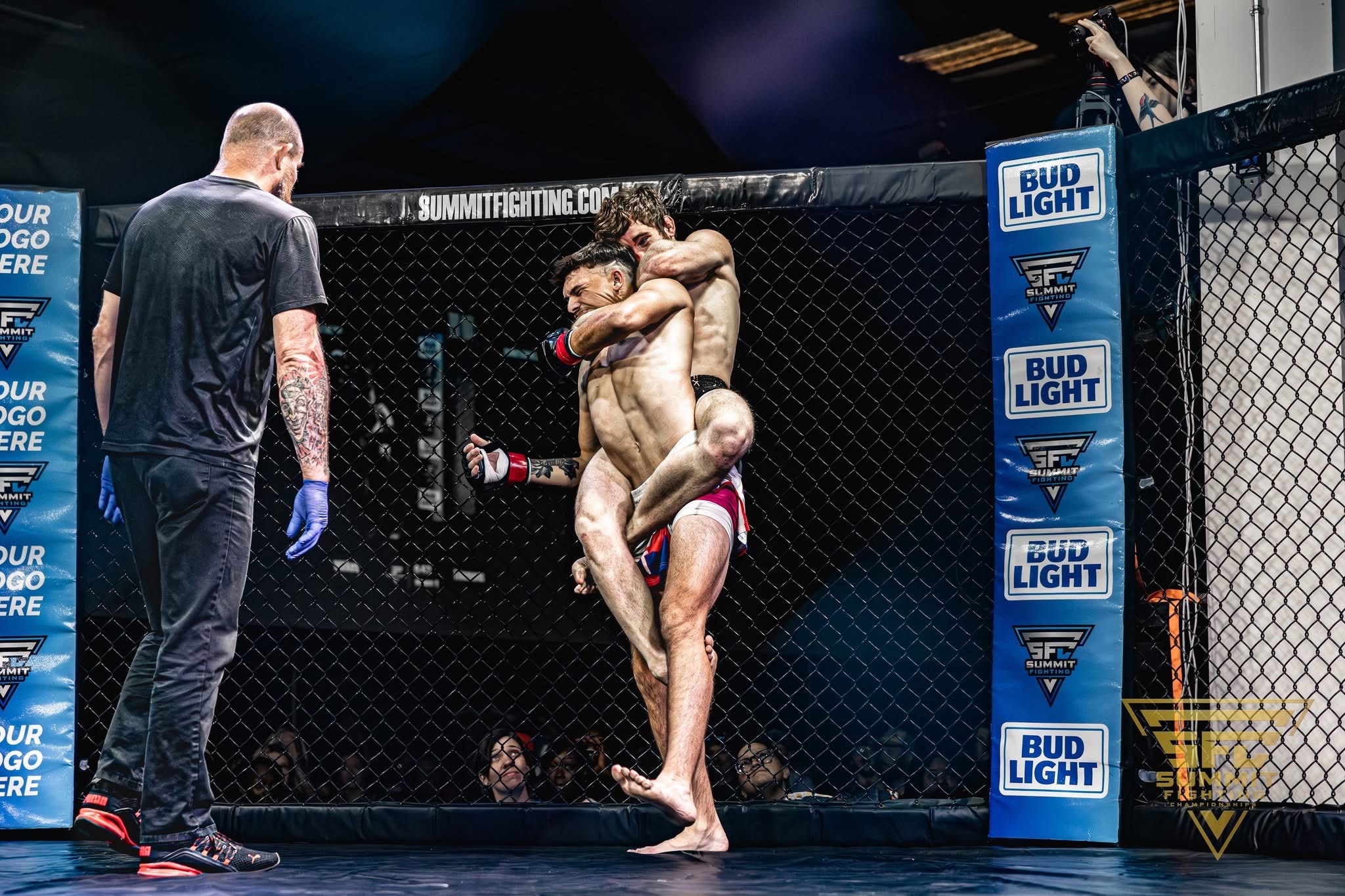 Tupelo Jiu Jitsu Academy fighter competing in a professional MMA fight