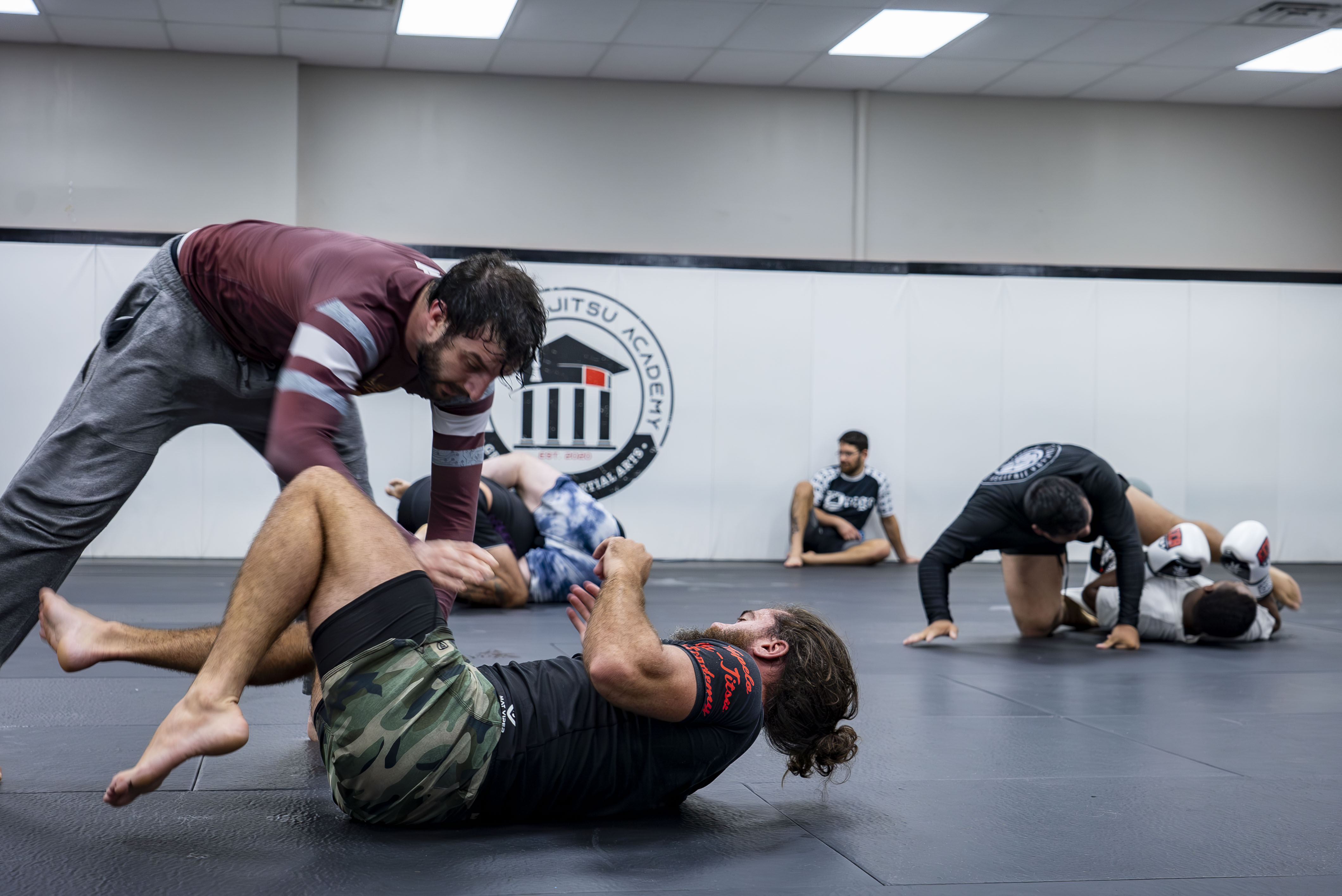 Brazilian Jiu Jitsu grappling and positional training at Tupelo Jiu Jitsu Academy