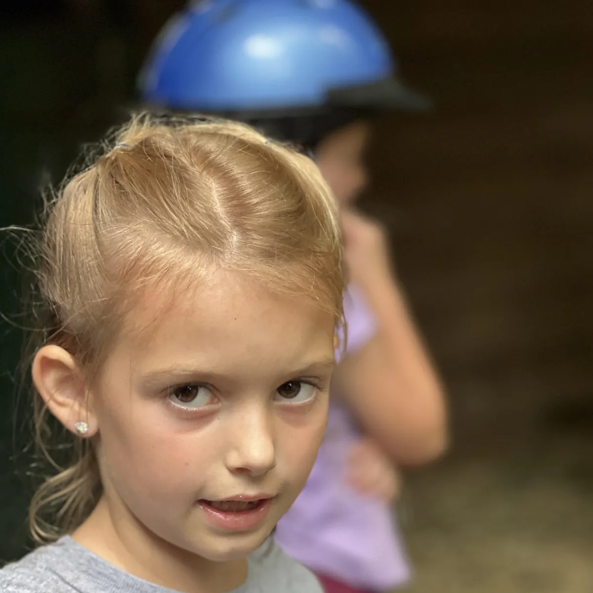 little girl at summer camp 