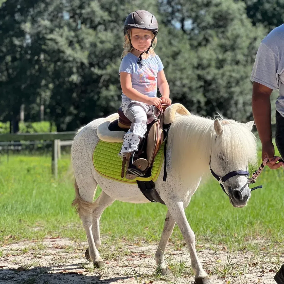 Little Girl has fun at Camp