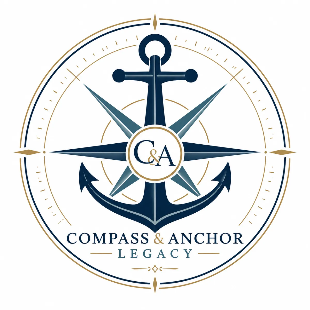 round silver-colored compass
