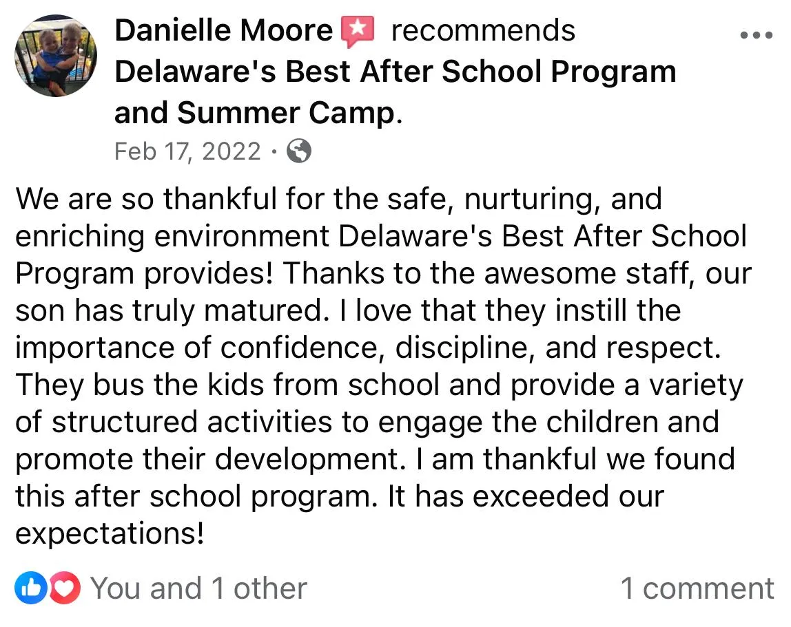 5 Star Review For Empower Sports and Camps