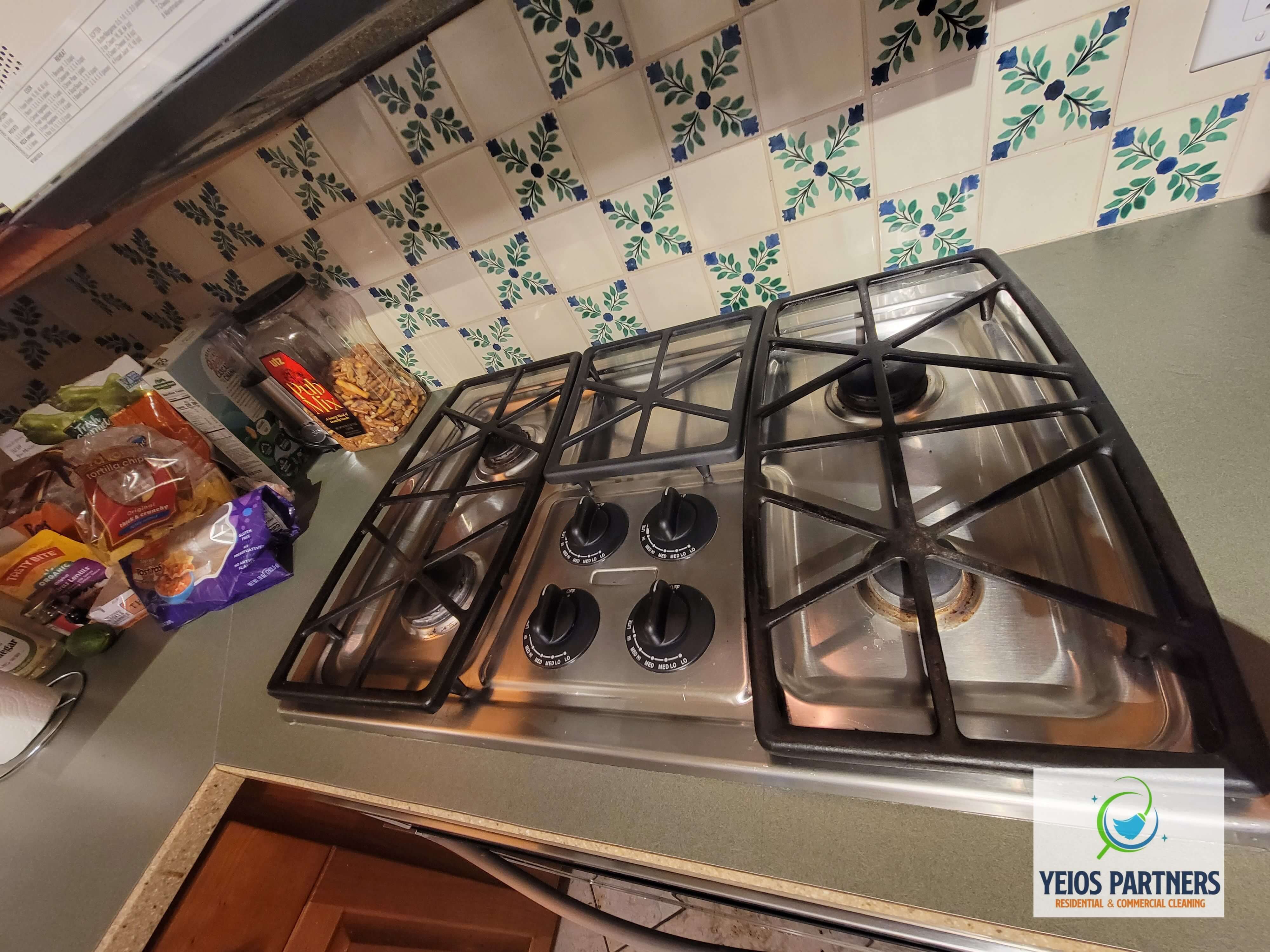 Detailed move-out cleaning of a kitchen, including inside the oven, in Longmont.