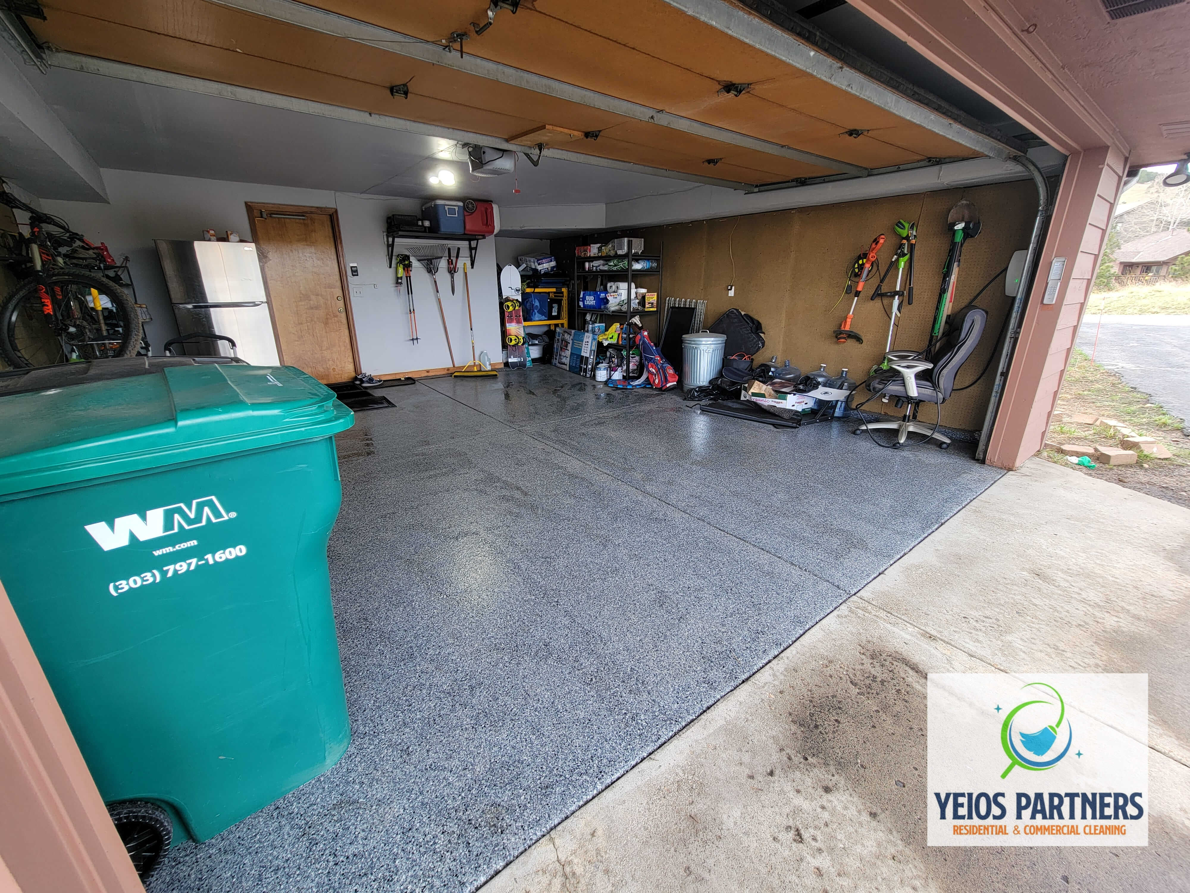 omplete garage cleanout and floor sweeping service in Longmont.