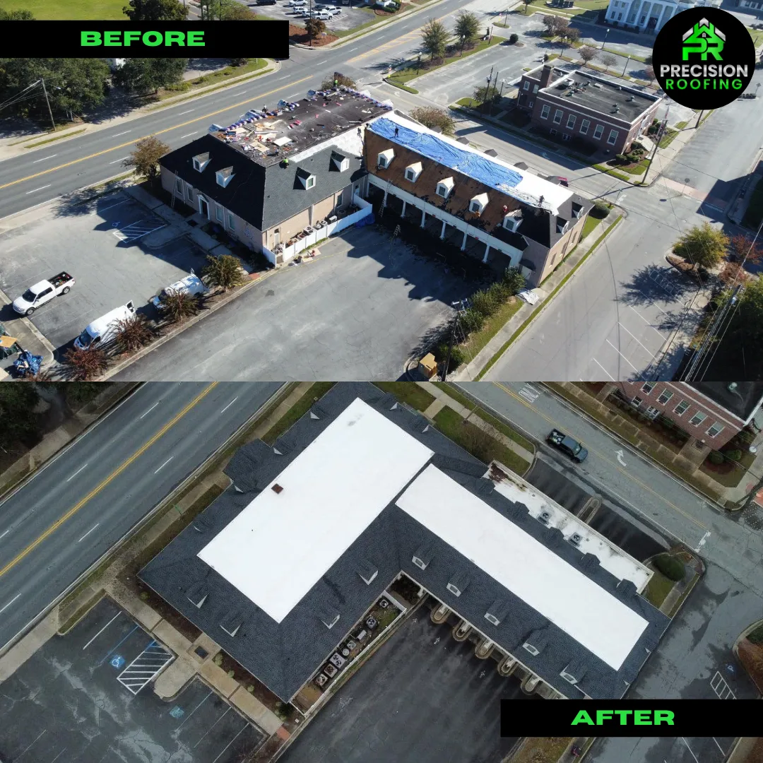 Commercial Roof Before & After
