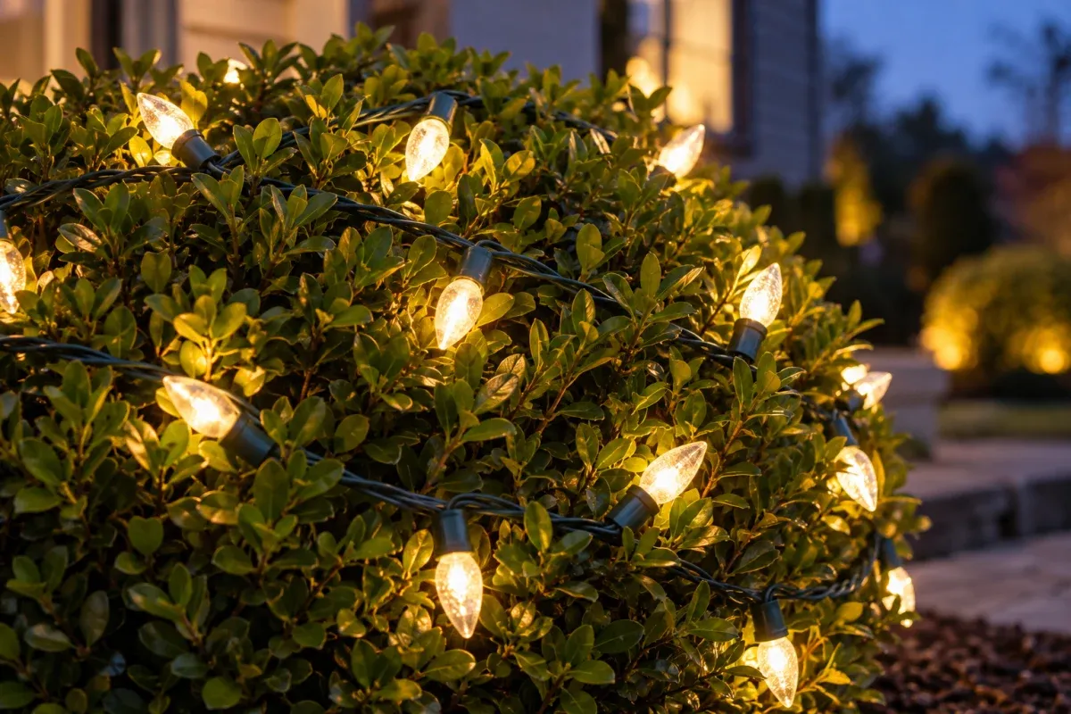 Scottsdale Bush and Shrub Christmas Lighting