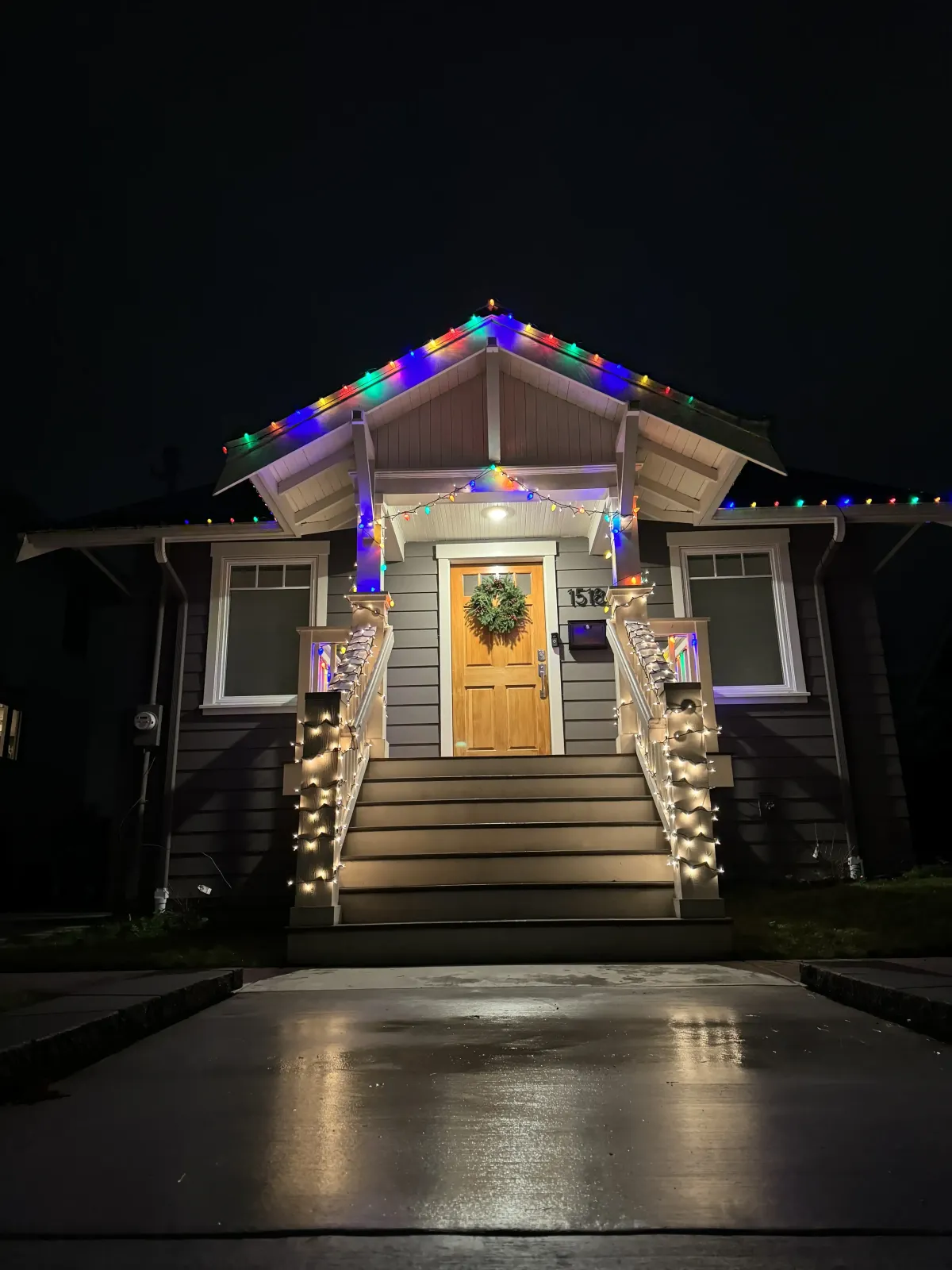 Christmas light installation services in seattle - example from AAA Builders