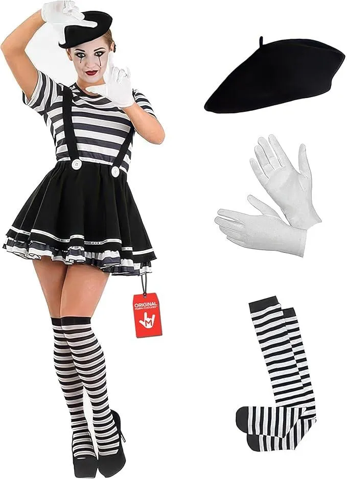 female mime costume