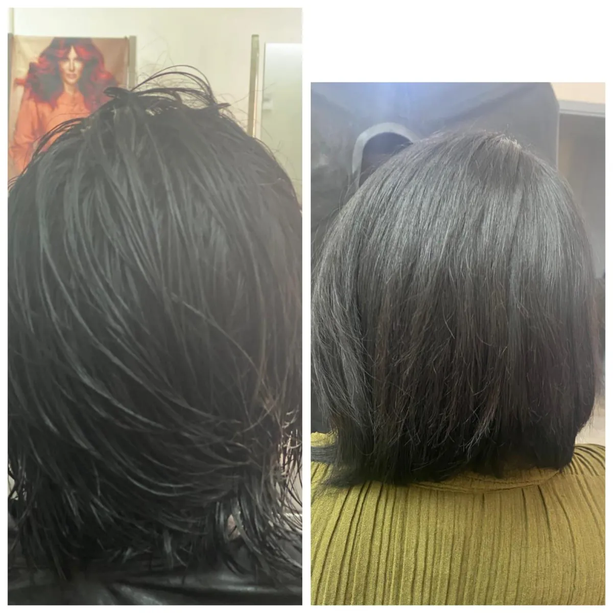 woman wearing black and white striped top and round eyeglasses