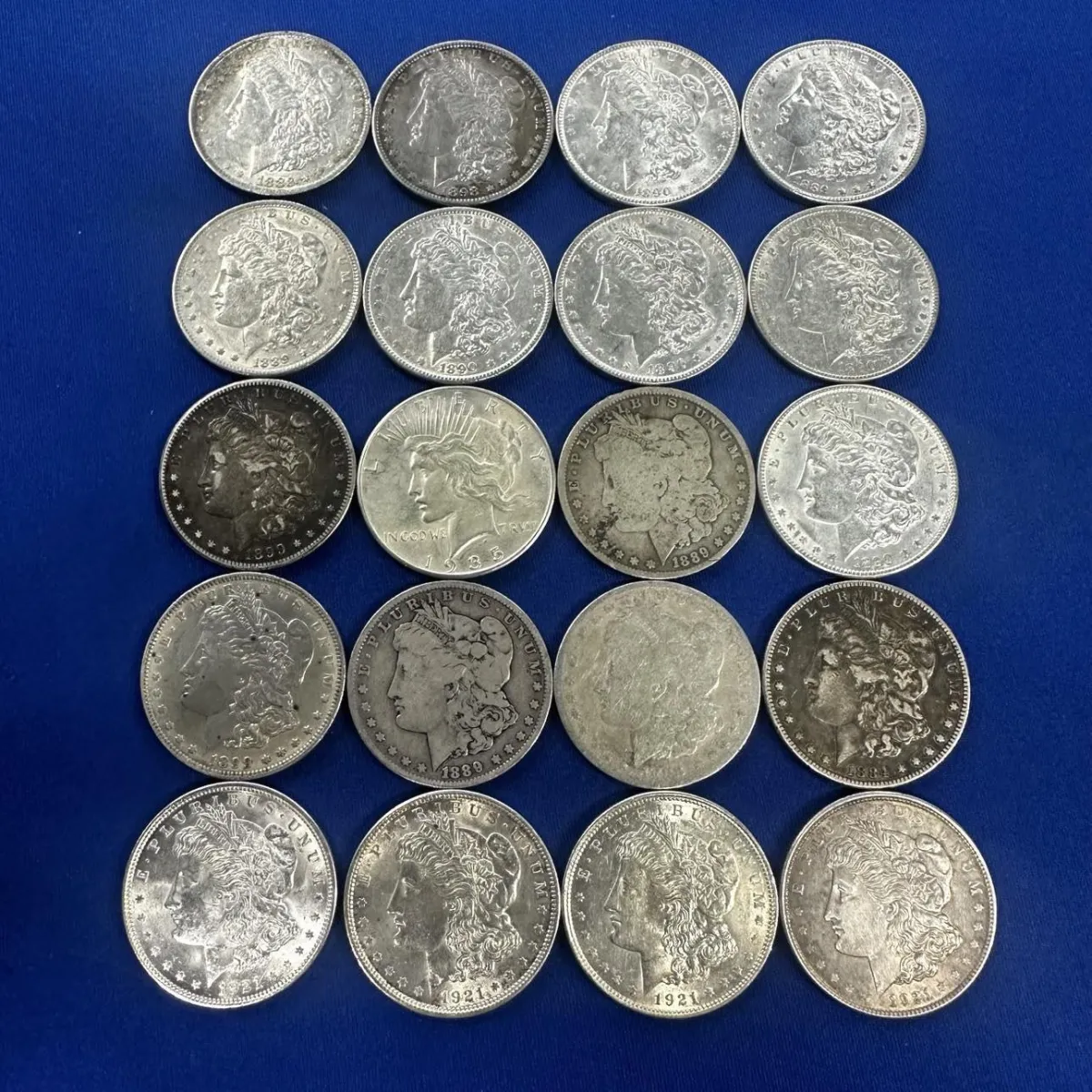 Morgan & Peace Silver Dollars