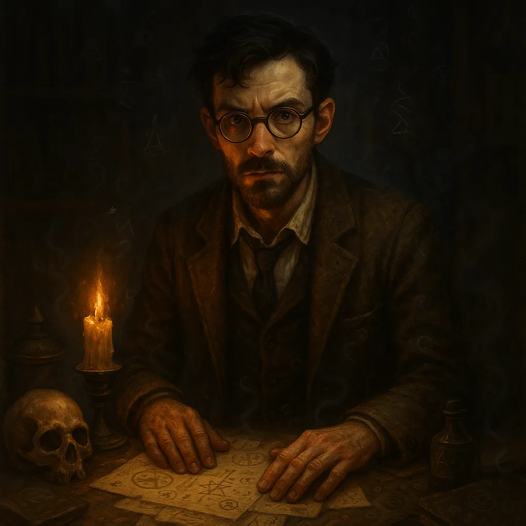 Meet Nathaniel Crowe: Arkham’s occult investigator chasing truths man was not meant to know. Scholar, skeptic, and chronicler of the unknowable.