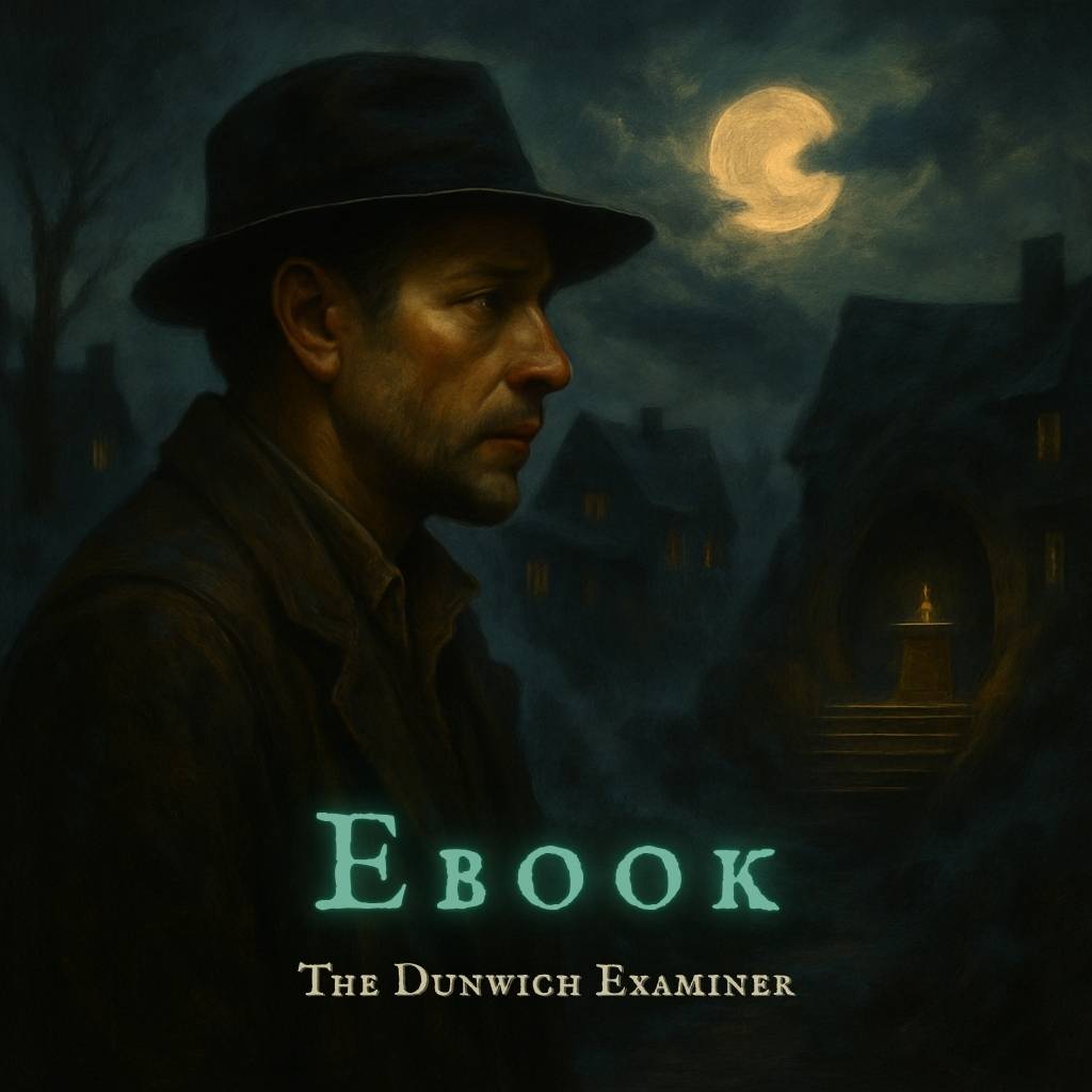 Young woman in a hooded robe holds a grimoire beside a chalk pentagram; candlelight reveals occult symbols on a dark wall.