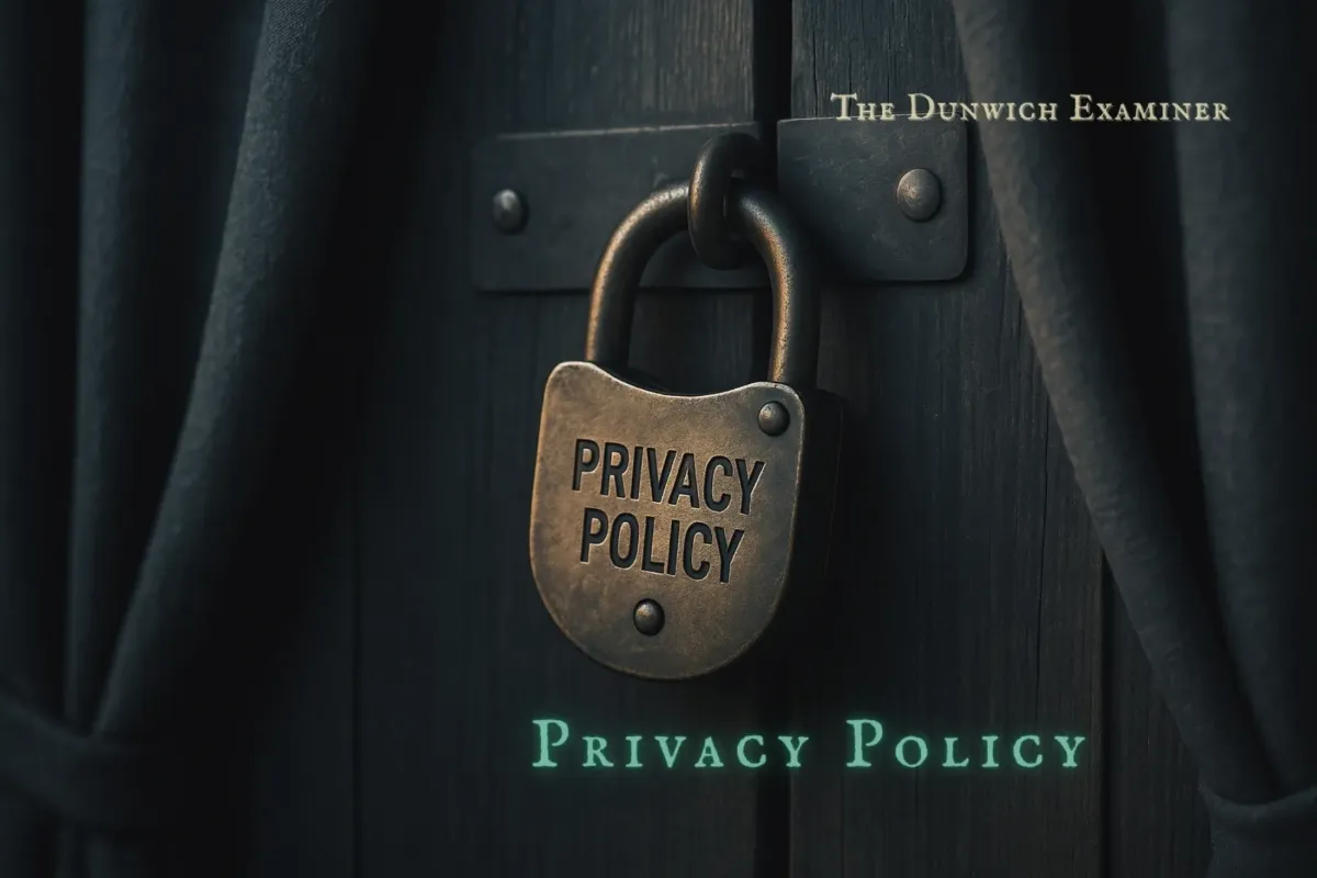 A vintage brass padlock rests atop a stack of worn, leather-bound ledgers in a dimly lit study, symbolizing secrecy and protection of knowledge.