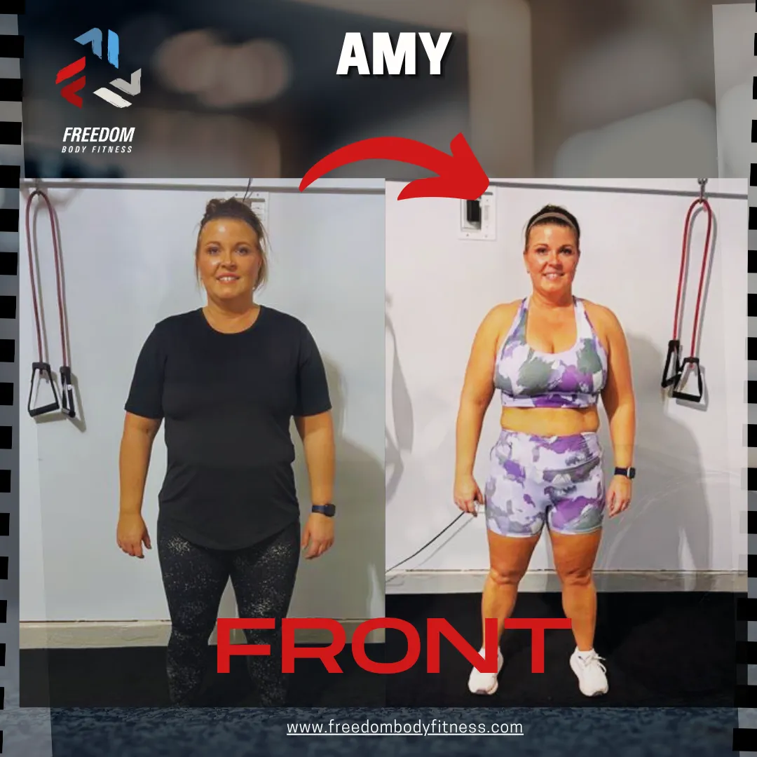 Amy’s strength and confidence transformation at Freedom Body Fitness in Schertz, TX