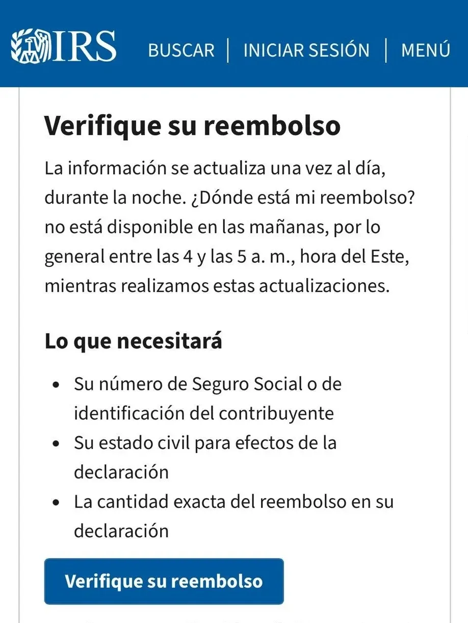 Donde esta mi reembolso