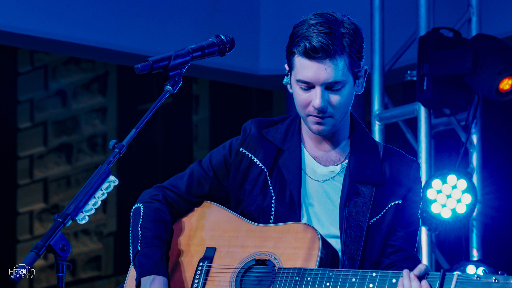 blue and green peacock feather