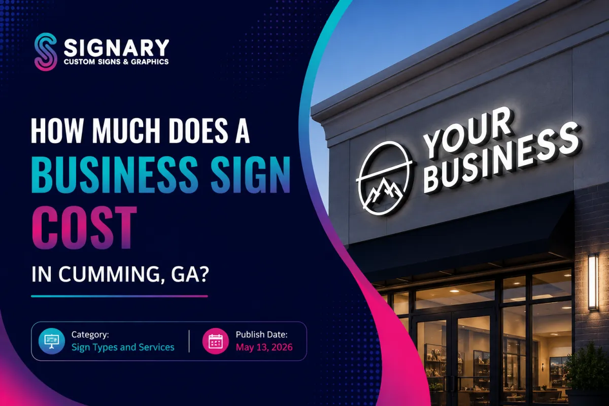 How Much Does a Business Sign Cost in Cumming, GA?