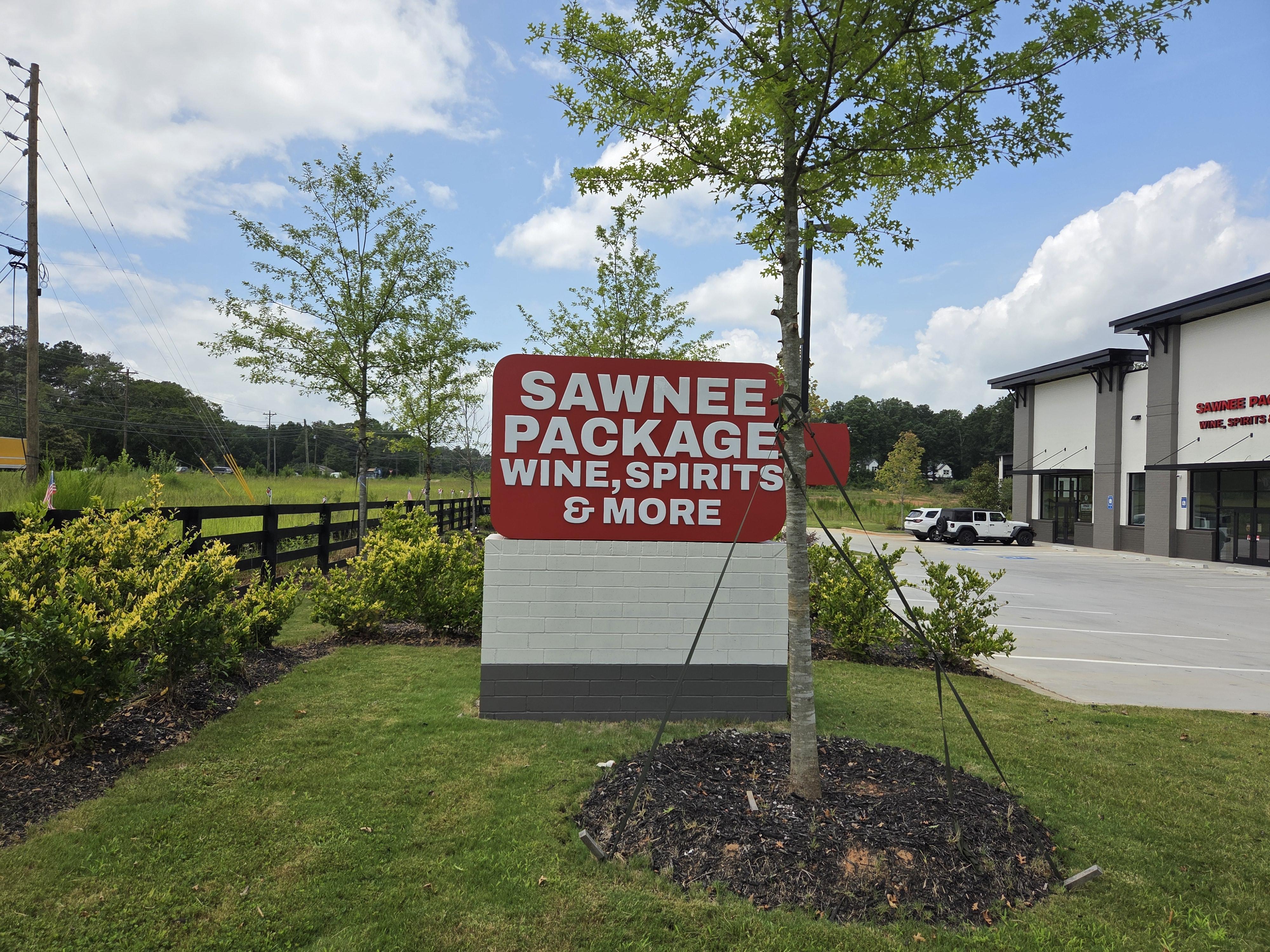 3D dimensional building letters with a clean, modern aesthetic for Quentine commercial property, installed by a professional Cumming sign company.