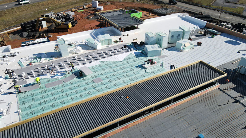 new roof installation