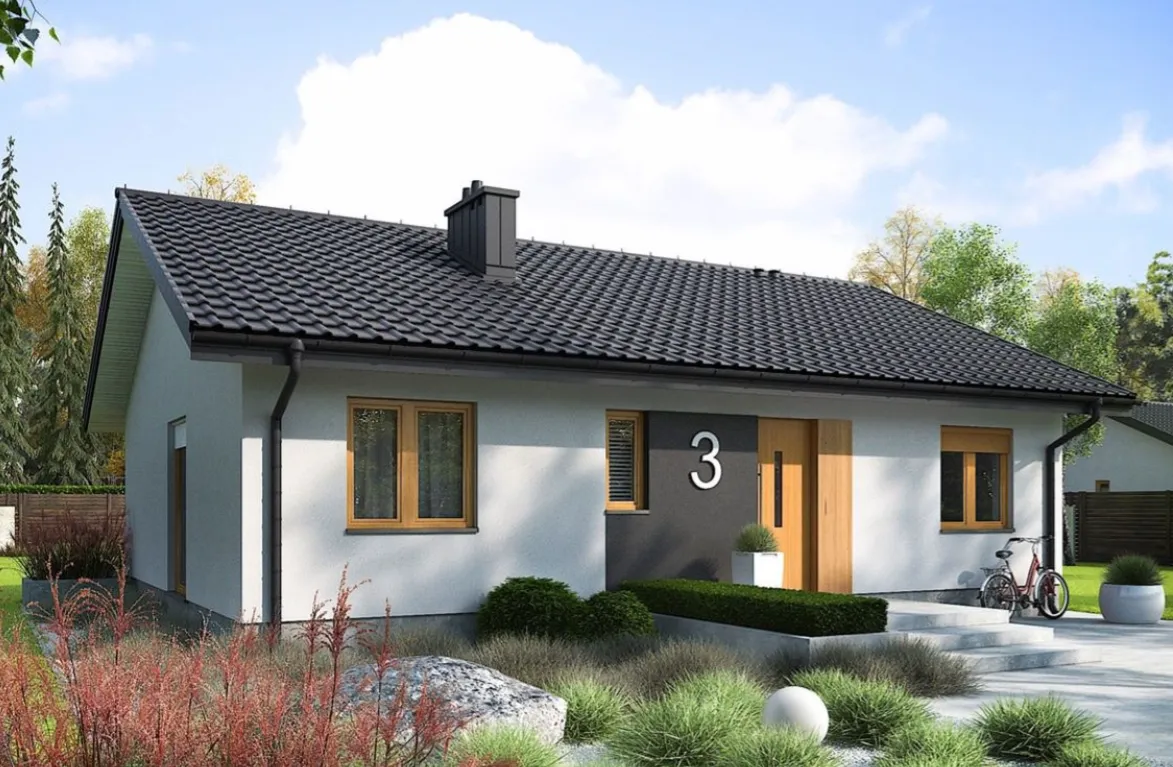 Erdei Nyugalom Otthon típusterv – 79 m², 3 szoba + Nappali